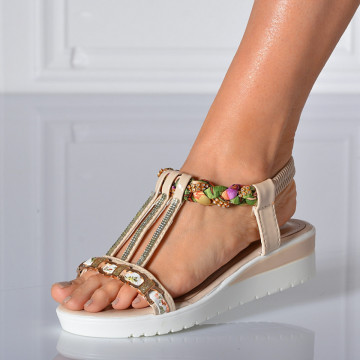 Sandale Cu Platforma Talma Bej- Need 4 Shoes