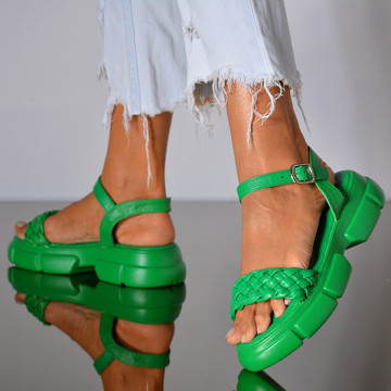 Sandale Dama Cezy Verzi- Need 4 Shoes