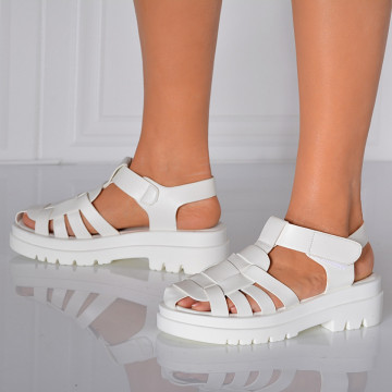 Sandale Dama Harmony Albe- Need 4 Shoes