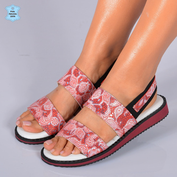Sandale Dama Piele Naturala Ruby 3 Rosii- Need 4 Shoes