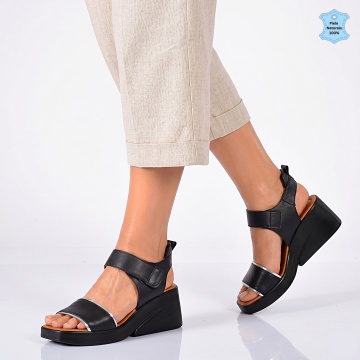 Sandale Piele Naturala Gemma 2 Negre