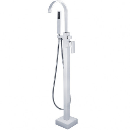 Baterie cada freestanding QFRESH Round Up, Chrome