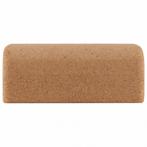 Semi-cilindru înălțat placă de echilibru EcoCMK, pentru balance board, din pluta naturala, 21x8,5cm - Img 3