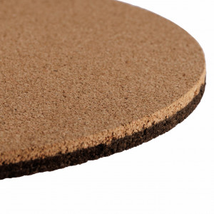 Suport pentru oală fierbinte EcoCMK Large, din plută naturală, rotund, bicolor, Ø29cm - Img 3