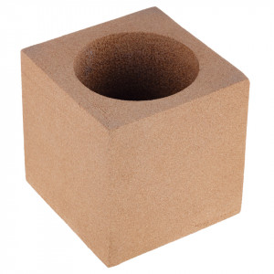 Suport pixuri birou, ghiveci plante EcoCMK Cubic Perfect, din plută naturală - Img 3