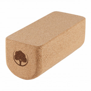 Semi-cilindru înălțat placă de echilibru EcoCMK, pentru balance board, din pluta naturala, 21x8,5cm - Img 4