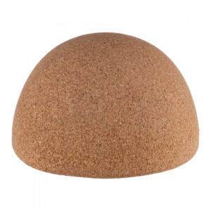 Semisferă placă de echilibru EcoCMK, pentru balance board, cork hemisphere, din pluta naturala, 13x8cm - Img 2