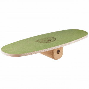 Balance board Kids Starter, placă de echilibru, cu grip natural din plută, verde - Img 5