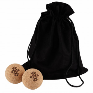 Set mingii EcoCMK AZTEC Design, 2 mingii din plută pentru yoga, masaj, kinetoterapie - Img 1