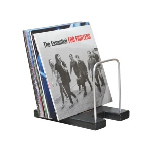 Suport depozitare Viniluri, handmade, Black Edition, pentru aproximativ 30 vinyl-uri, 1buc - Img 5