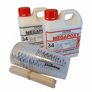 Rasina pentru incapsulari electrice Megapoxy 34, set 2kg - Img 1