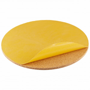 Avizier rotund EcoCMK, din plută, cu autoadeziv, push pins, Ø29cm - Img 2