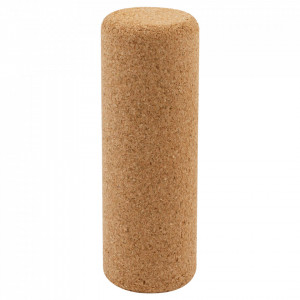 Rolă masaj EcoCMK Small, din plută naturală, pentru yoga, pilates, kinetoterapie, 15x5cm