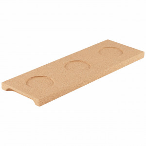 Suport lumânări, tăviță servire EcoCMK, din plută naturală, 32x11cm