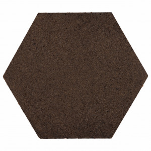 Hexagon plută, cu autoadeziv, negru, 21x18cm/7mm - Img 2