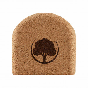 Semi-cilindru înălțat placă de echilibru EcoCMK, pentru balance board, din pluta naturala, 21x8,5cm - Img 2