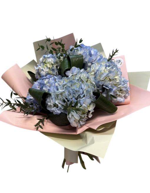 Buchet cu hortensii ”Baby blue”