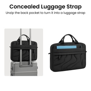 Terra-A28 Puffy Laptop Handbag Lavascape - Img 7
