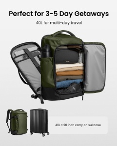 Navigator-T66 Liteway Travel Backpack Green - Img 3