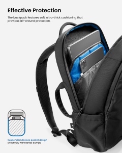 UrbanEX-T65 Laptop Backpack Black - Img 4