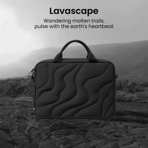 Terra-A28 Puffy Laptop Handbag Lavascape - Img 2