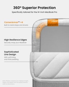 Defender-A13 Laptop Sleeve Dark Gray - Img 4