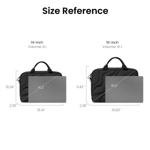 Terra-A28 Puffy Laptop Handbag Lavascape - Img 9
