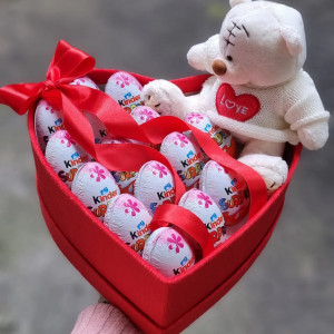 Poklon kutija - Teddy Surprise M Red - Img 2