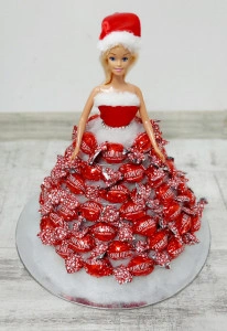 Torta od slatkiša - Novogodišnja Barbi