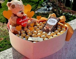 Poklon kutija - Gold Ferrero Rocher L - Img 2