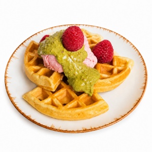 Waffle pistachio berry
