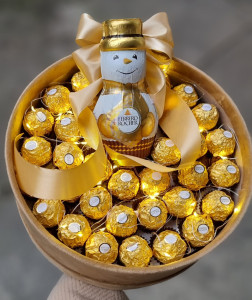Poklon kutija - Gold Ferrero Rocher - Img 1