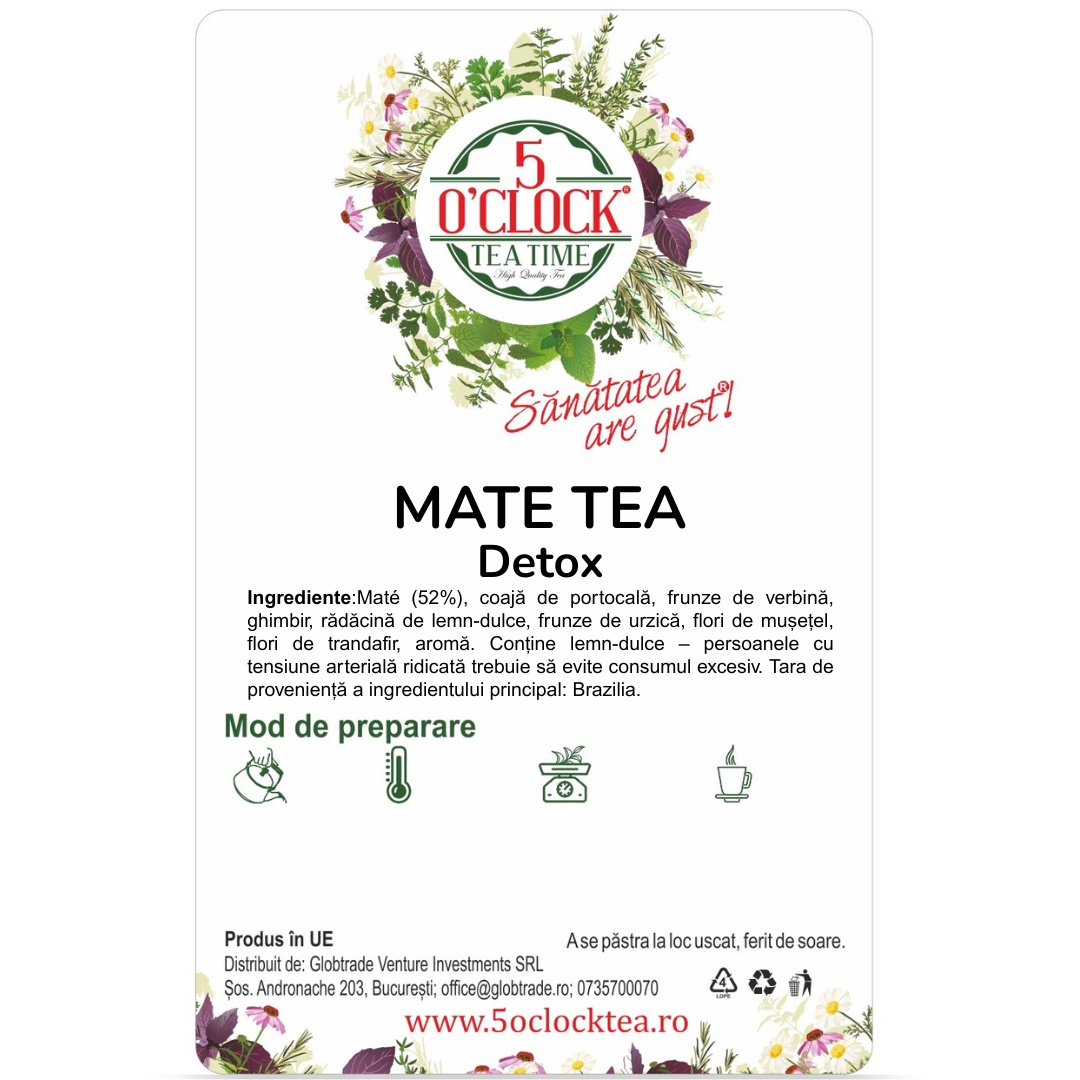 Ceai Mate Detox (Gramaj: 50g) - 1 | YEO