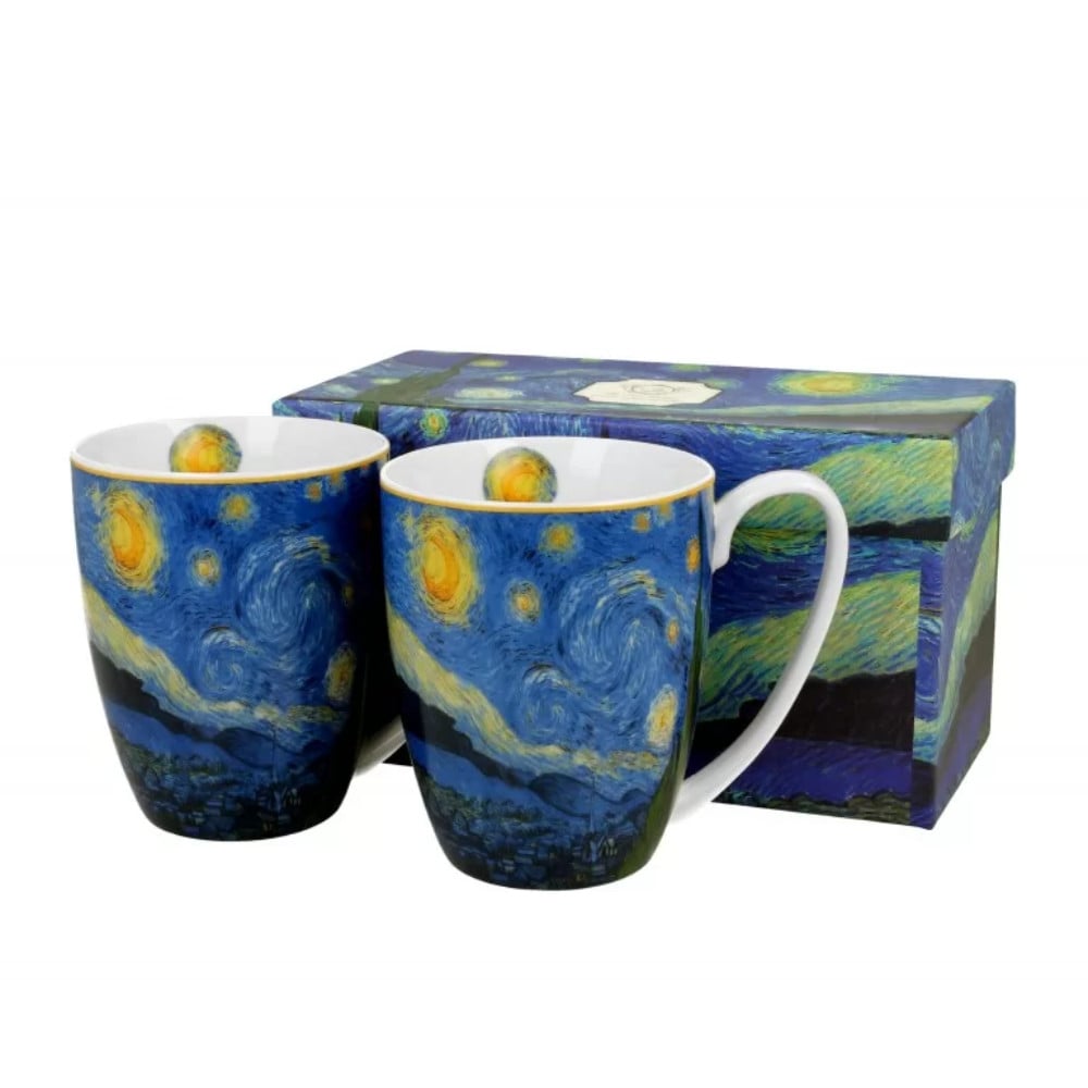 Set 2 cani Starry Night, 380 ml, V. van Gogh