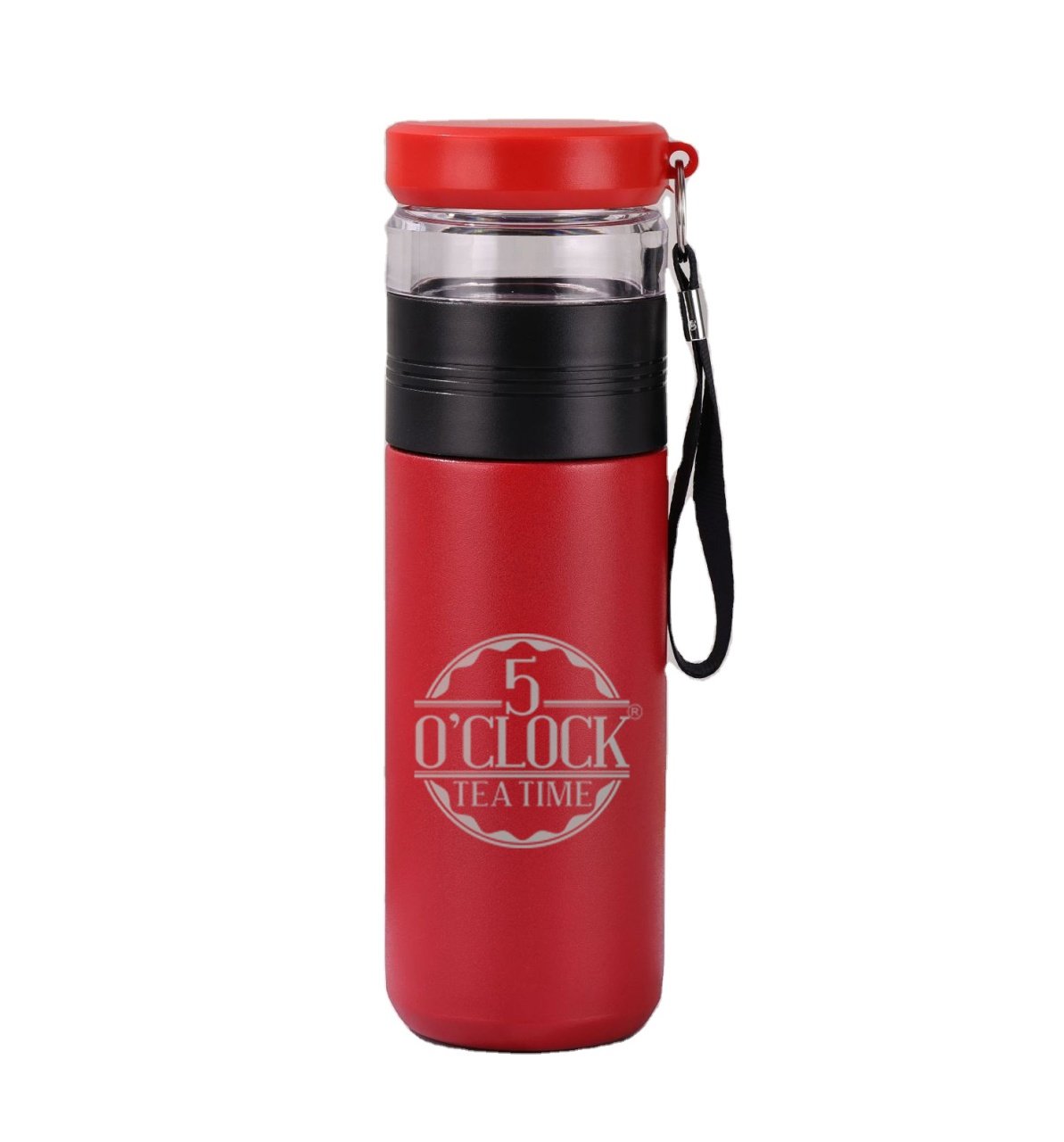 Brew2Go Thermos cu infuzor 5 O\'Clock Tea (420ml) - ROSU