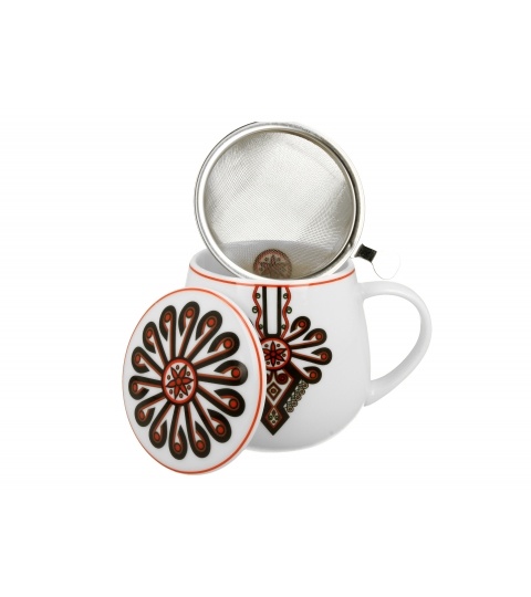 Cana butoias cu infuzor Ornament traditional