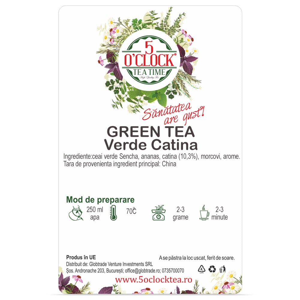 Ceai verde cu catina (Gramaj: 200g) - 1 | YEO