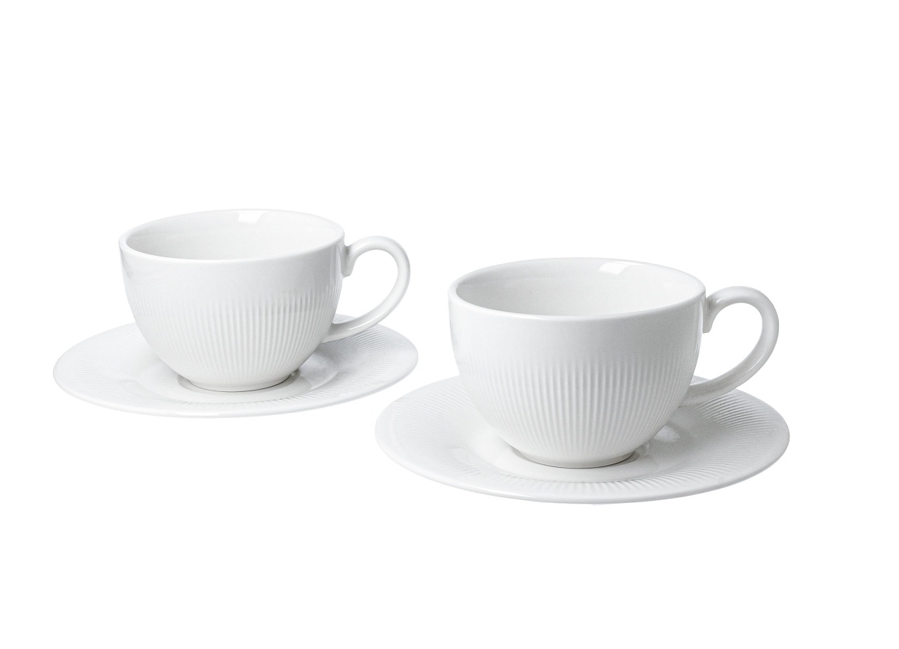 Set 2 Cesti si Farfurii Portelan 240ml RAPHAEL - imagine 3