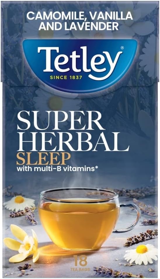 Tetley Super Herbal Sleep Musetel Vanillie Vit. B 18x1.5g