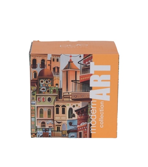 Cana cu capac portelan si infuzor inox, 450ml, Modern Sweet City - 2 | YEO