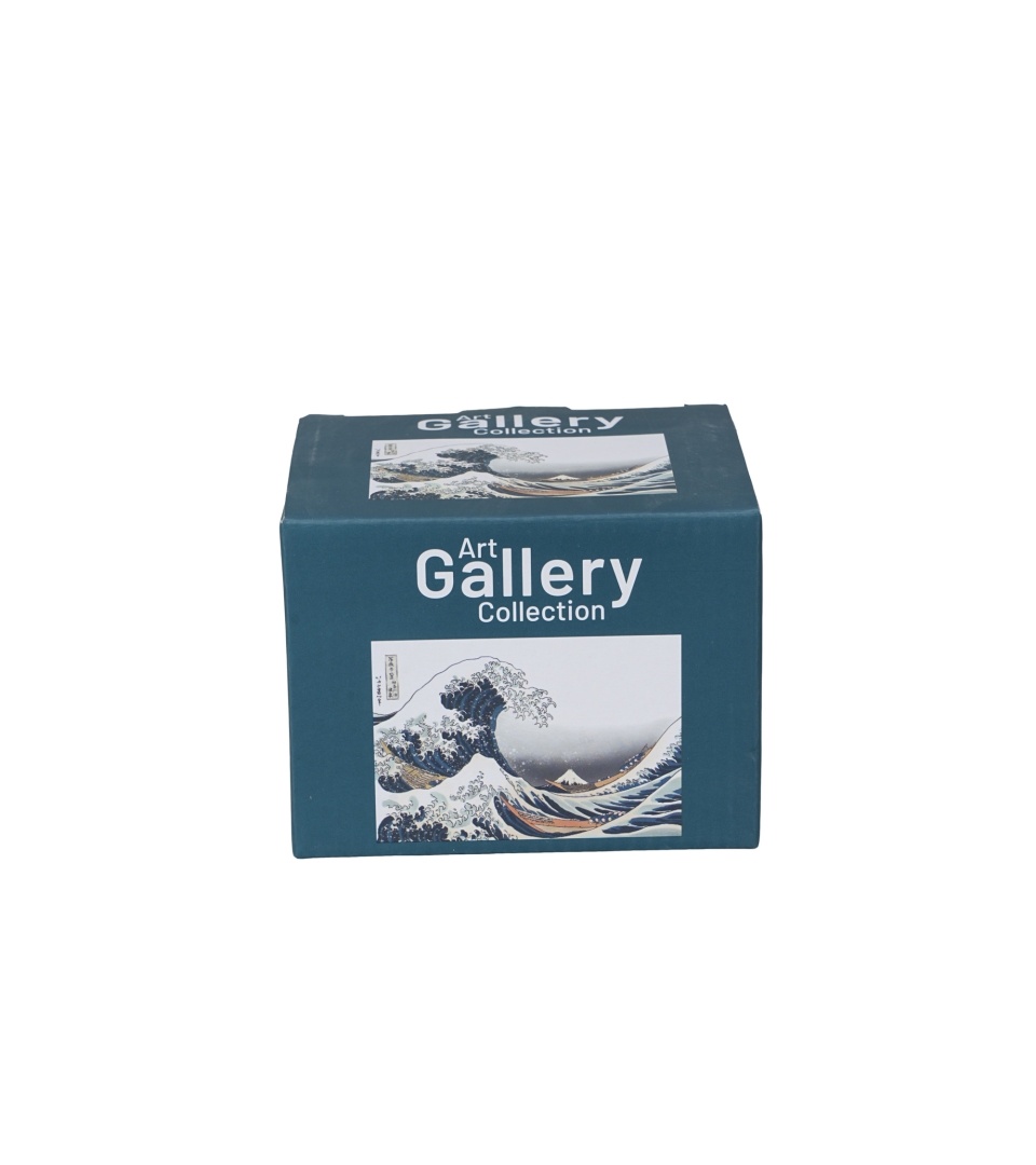 Cana din portelan 430 ml, Great Wave - K. Hokusai - imagine 3