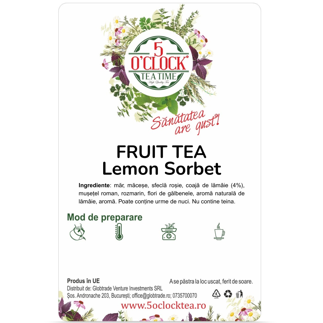 Infuzie de Fructe Lemon Sorbet (Gramaj: 200g) - 1 | YEO