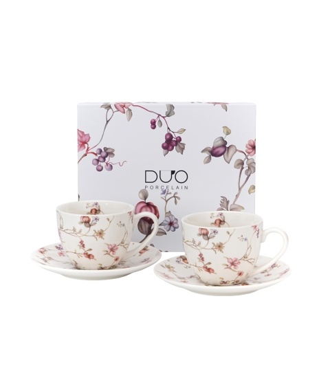 Set 2 cesti cu farfurii, 270 ml, Safa