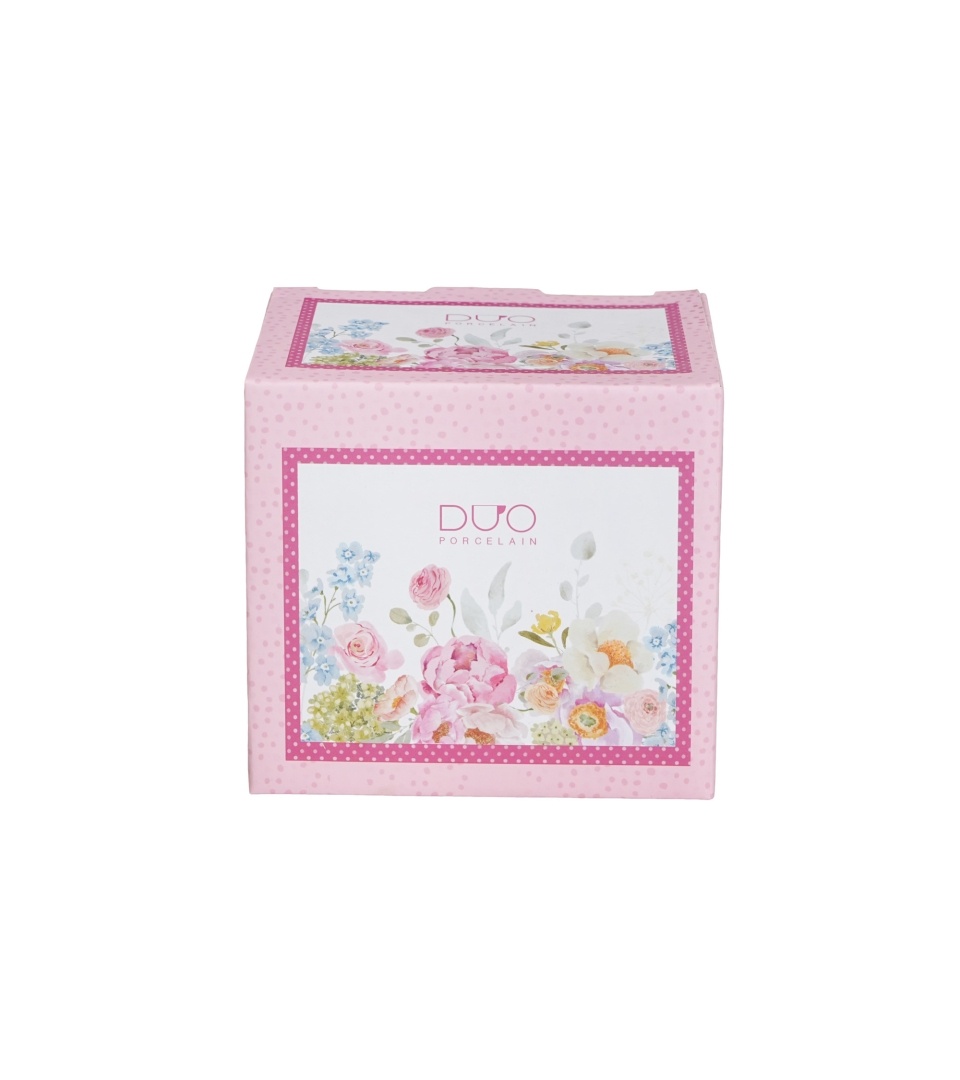 Cana cu infuzor si capac, 430 ml, model floral JUNE - imagine 4