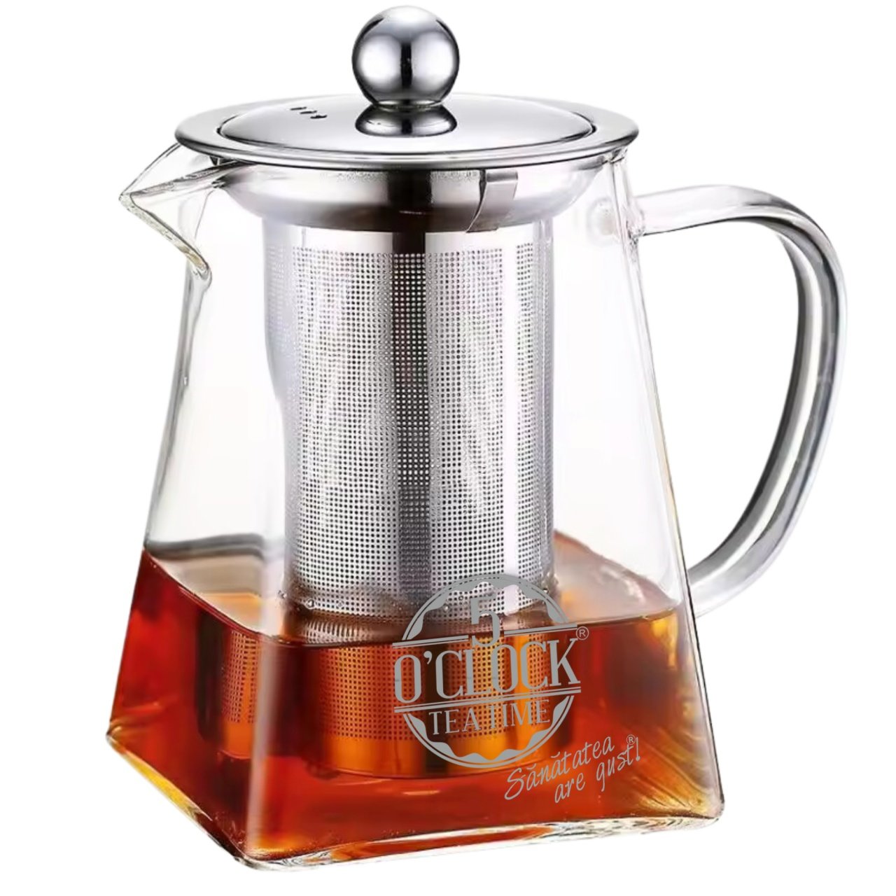 Ceainic patrat cu infuzor 5 O\'Clock Tea