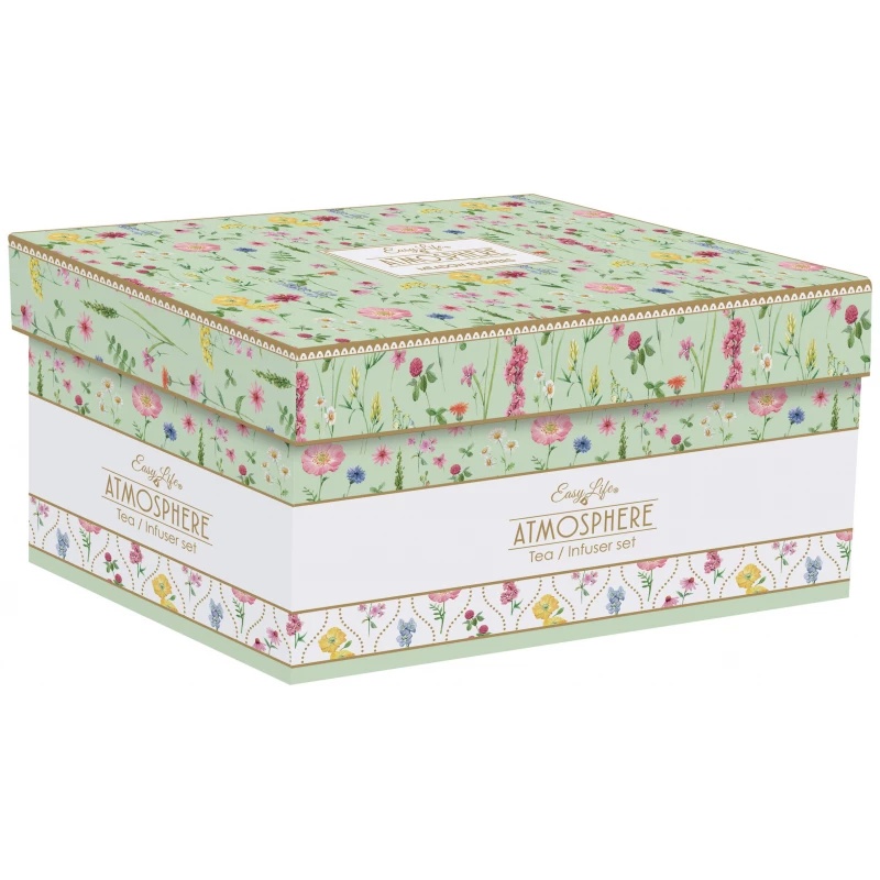 Set Ceainic Ceramica si 2 Cesti Meadow Flowers - 2 | YEO