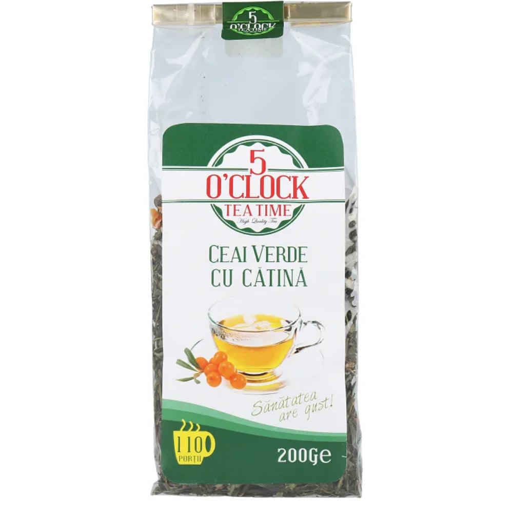 5 O\' Clock Tea Ceai Verde cu Catina 200g