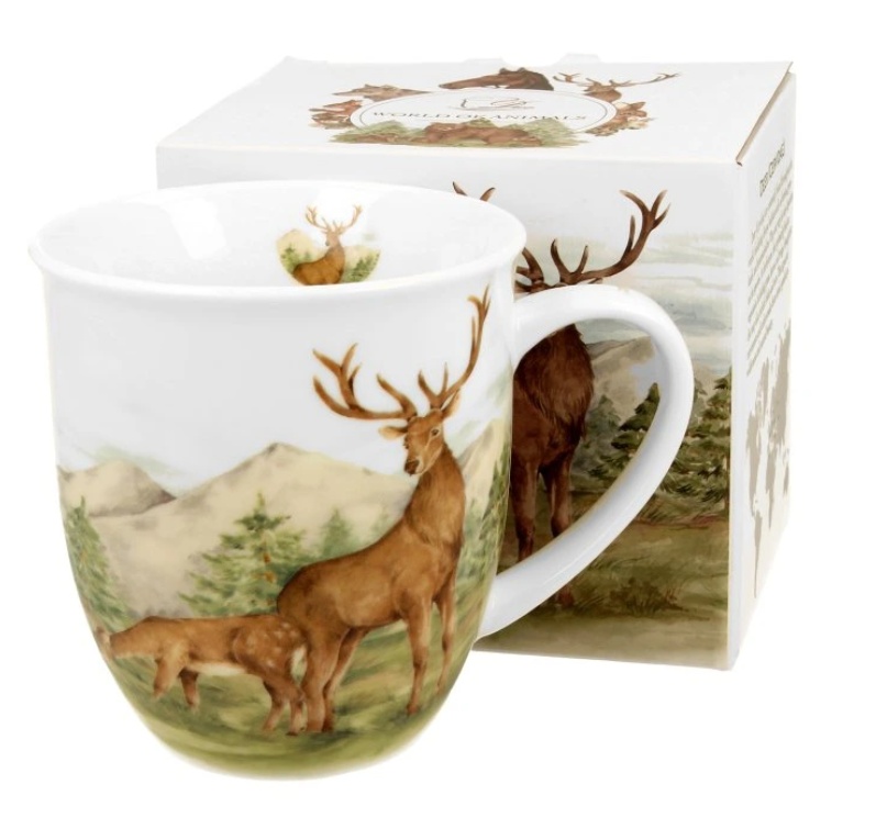 Cana din portelan - Lumea Animalelor Cerb 400 ml