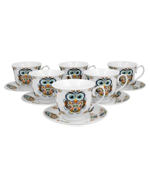 Set 6 Cesti 250ml-Bufnita Etno