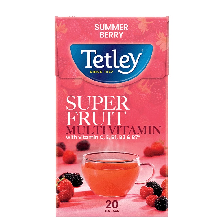 Tetley Super Fruits Multivitamin Summer Berry 20x2g